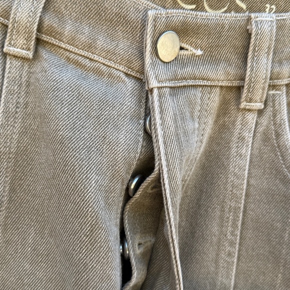 Cos | Relaxed Mid Rise Wide Leg Brown Denim Jean size 32 - Picture 2 of 5